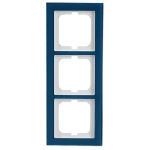 Busch-Jaeger 1723-228 afdekraam 3-voudig Axcent glas oceaan