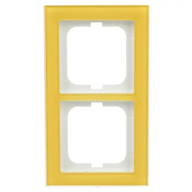 Busch-Jaeger 1722-225 afdekraam 2-voudig Axcent glas zon