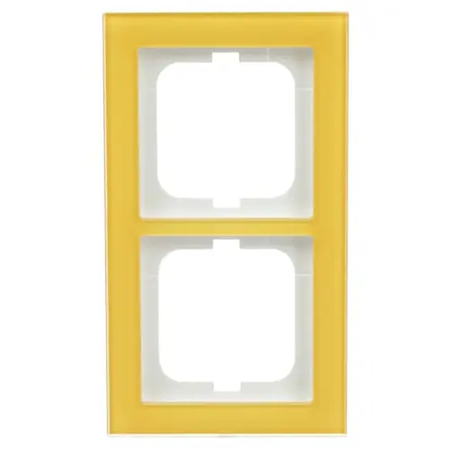 Busch-Jaeger 1722-225 afdekraam 2-voudig Axcent glas zon