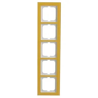 Busch-Jaeger 1725-225 afdekraam 5-voudig Axcent glas zon
