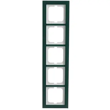 Busch-Jaeger 1725-226 afdekraam 5-voudig Axcent glas avocado