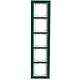 Busch-Jaeger 1725-226 afdekraam 5-voudig Axcent glas avocado