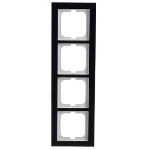 Busch-Jaeger 1724-223 afdekraam 4-voudig Axcent glas paars