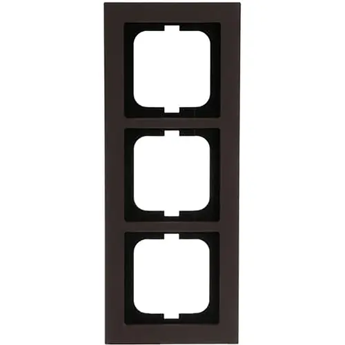 Busch-Jaeger 1723-243 afdekraam 3-voudig Axcent papier bruin