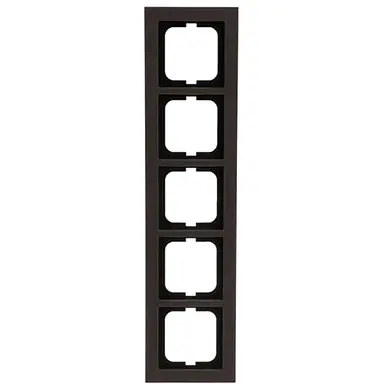 Busch-Jaeger 1725-243 afdekraam 5-voudig Axcent papier bruin