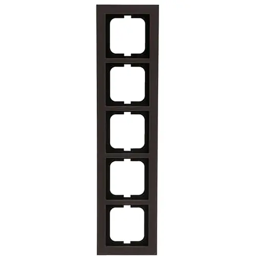 Busch-Jaeger 1725-243 afdekraam 5-voudig Axcent papier bruin