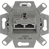 Busch-Jaeger 0218/12-101 RJ45 data wandcontactdoos CAT6A 2-voudig