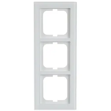 Busch-Jaeger 1723-280 afdekraam 3-voudig Axcent glas wit