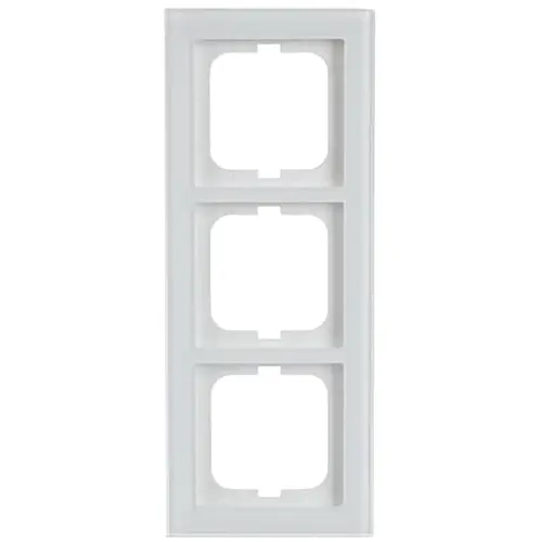Busch-Jaeger 1723-280 afdekraam 3-voudig Axcent glas wit