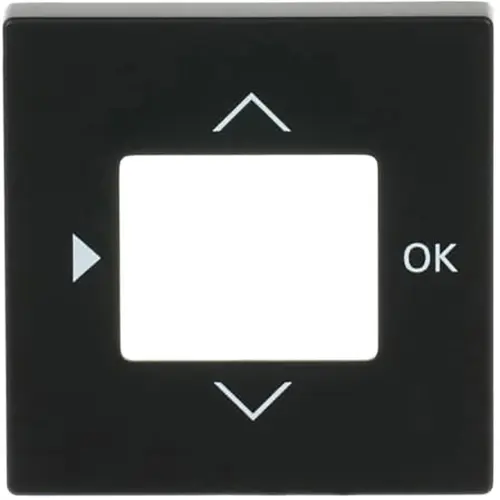 Busch-Jaeger 6435-885 centraalplaat voor timer en thermostaat zwart mat