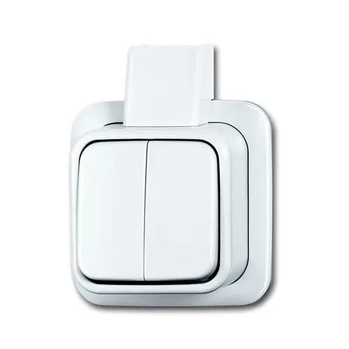 Busch-Jaeger 2601/5 APJW serieschakelaar K/P-25 opbouw AP plus wit