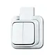 Busch-Jaeger 2601/5 APJW serieschakelaar K/P-25 opbouw AP plus wit