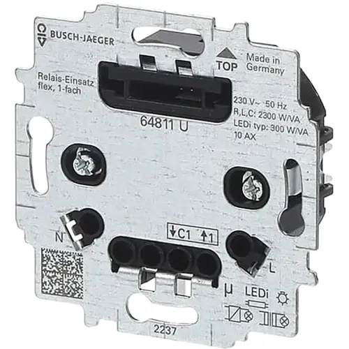 Busch-Jaeger 64811 U relaissokkel flex 1-voudig