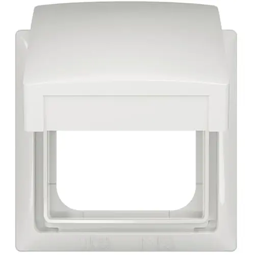 Busch-Jaeger 2518-WD-914 afdekraam met klapdeksel Balance SI wit glans