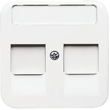 Busch-Jaeger 1800-214 centraalplaat modular jack 2-voudig Reflex SI