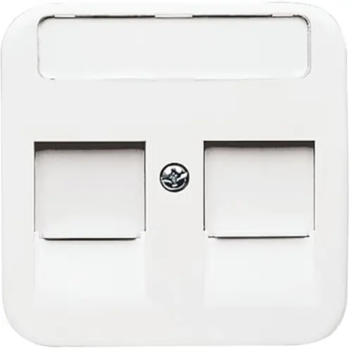 Busch-Jaeger 1800-214 centraalplaat modular jack 2-voudig Reflex SI