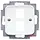 Busch-Jaeger 2561-02-214 centraalplaat + draagring 2x modular jack Reflex SI