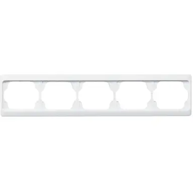 Busch-Jaeger 1725 KA-24G afdekraam 5-voudig Horizontaal Alpha Exclusive studiowit glans OP=OP