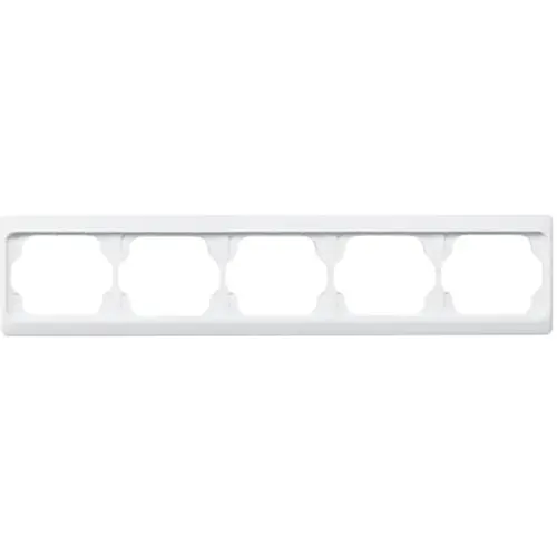 Busch-Jaeger 1725 KA-24G afdekraam 5-voudig Horizontaal Alpha Exclusive studiowit glans OP=OP