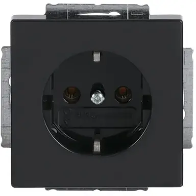 Busch-Jaeger 20 EUC-81 wandcontactdoos randaarde antraciet glans