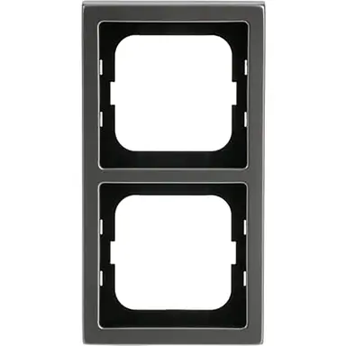 Busch-Jaeger 1722-866K afdekraam 2-voudig Pure Stainless Steel