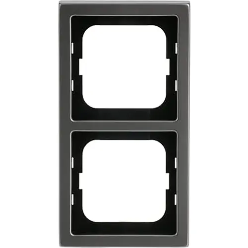 Busch-Jaeger 1722-866K afdekraam 2-voudig Pure Stainless Steel