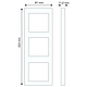 Busch-Jaeger 2513-212K-102 afdekraam-Linear 3-voudig Standaard SI