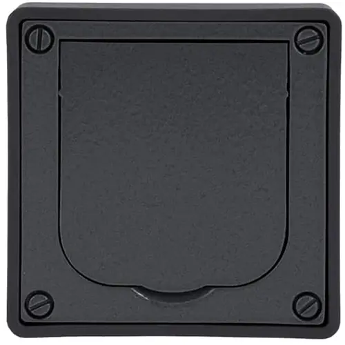 Busch-Jaeger 1705 U-101 inbouwbehuizing leeg met klapdeksel 86 x 86 x 58 mm voor wandmontage