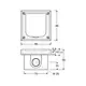 Busch-Jaeger 1705 U-101 inbouwbehuizing leeg met klapdeksel 86 x 86 x 58 mm voor wandmontage