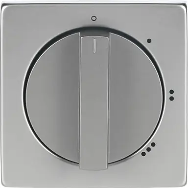Busch-Jaeger 2542 DR/01-866 draaiknop driestandenschakelaar met nul Pure Stainless Steel