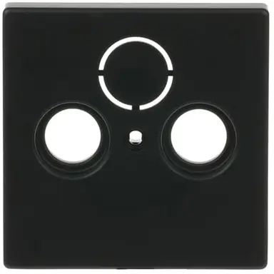 Busch-Jaeger 1743-885 centraalplaat antenne / COAX wandcontactdoos Future Linear zwart mat