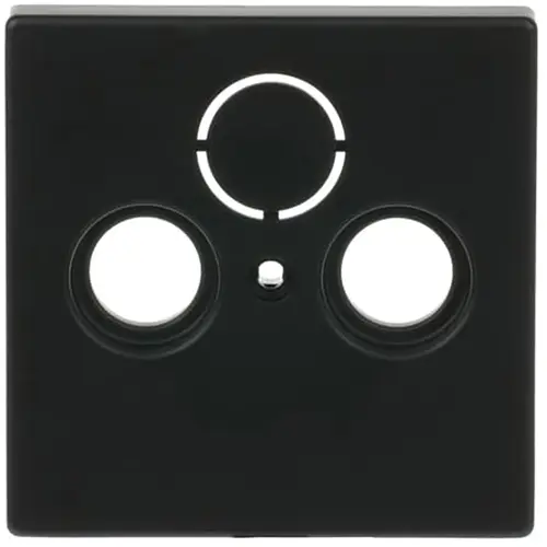 Busch-Jaeger 1743-885 centraalplaat antenne / COAX wandcontactdoos Future Linear zwart mat