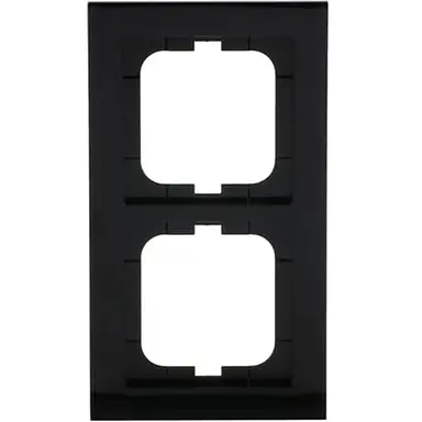 Busch-Jaeger 1722-281 afdekraam 2-voudig Axcent zwart