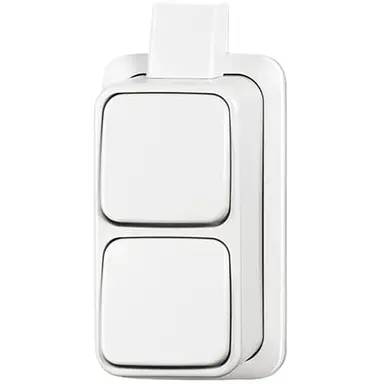 Busch-Jaeger 2601/6/2601/6 APJW wissel/wisselschakelaar K/P-25 opbouw AP plus wit