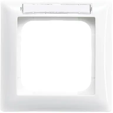 Busch-Jaeger 1721 NS-914 afdekraam met tekstkader 1-voudig Balance SI wit glans