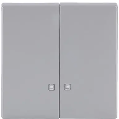 Busch-Jaeger 1785 K-83 schakelwip 2-voudig met controlevenster Future Linear aluzilver