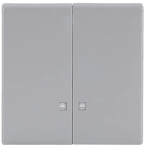 Busch-Jaeger 1785 K-83 schakelwip 2-voudig met controlevenster Future Linear aluzilver