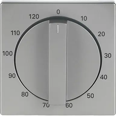 Busch-Jaeger 1771-866-103 draaigreep tijdschakelaar 120 min Future Linear Pure Stainless Steel