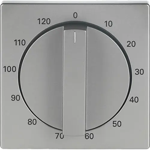 Busch-Jaeger 1771-866-103 draaigreep tijdschakelaar 120 min Future Linear Pure Stainless Steel