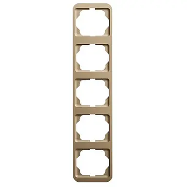 Busch-Jaeger 1735-21 afdekraam 5-voudig verticaal Alpha Nea brons OP=OP