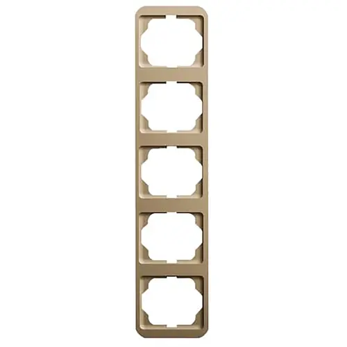 Busch-Jaeger 1735-21 afdekraam 5-voudig verticaal Alpha Nea brons OP=OP