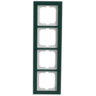 Busch-Jaeger 1724-226 afdekraam 4-voudig Axcent glas avocado