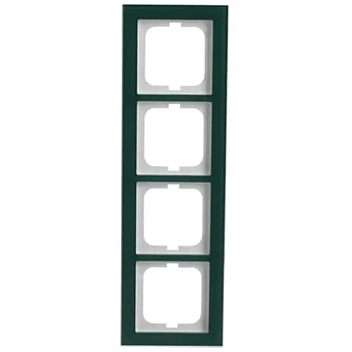 Busch-Jaeger 1724-226 afdekraam 4-voudig Axcent glas avocado
