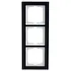 Busch-Jaeger 1723-223 afdekraam 3-voudig Axcent glas paars