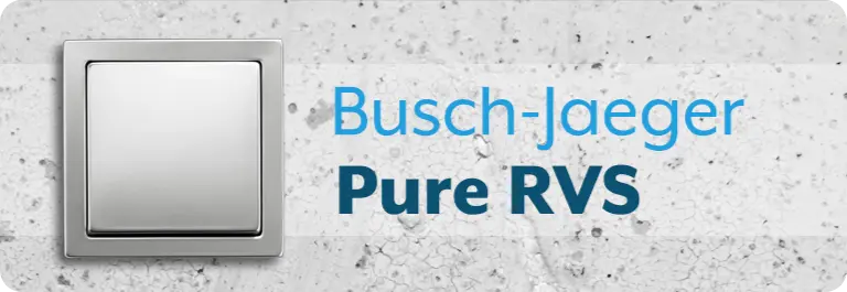 Busch-Jaeger Pure RVS schakelmateriaal