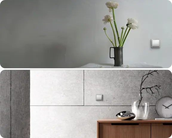 Busch-Jaeger Pure RVS schakelmateriaal in sfeerbeelden