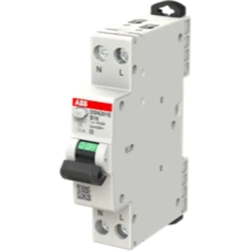 ABB DSN201E B16 A30 aardlekautomaat 1P+N 16A 30mA B-karakteristiek 6kA