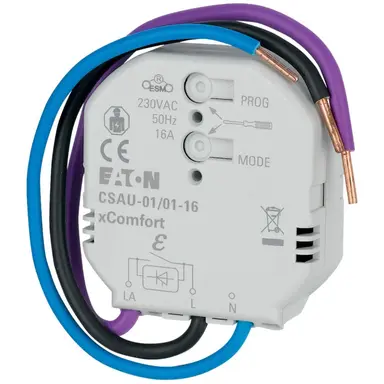Eaton CSAU-01/01-16 xComfort schakelactor 1-polig inbouw 16A 3680 Watt 230VAC