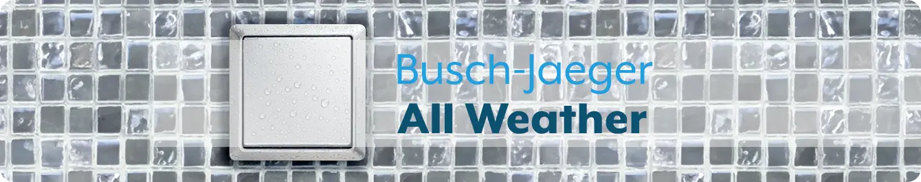 Busch-Jaeger Allweather 44 IP44 spatwaterdicht inbouw schakelmateriaal
