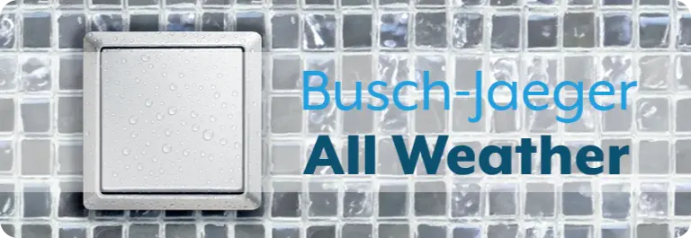 Busch-Jaeger Allweather 44 IP44 spatwaterdicht inbouw schakelmateriaal